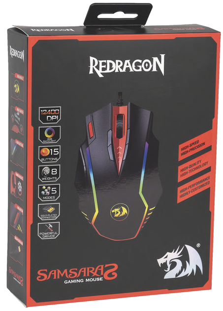 Мышь Redragon Samsara 2 RGB IR USB Black (77375) – фото, отзывы