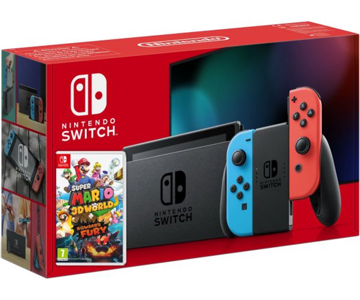 Nintendo Switch Nintendo3DS Nintendo Switch Neon Blue-Red (Upgraded version) + Игра