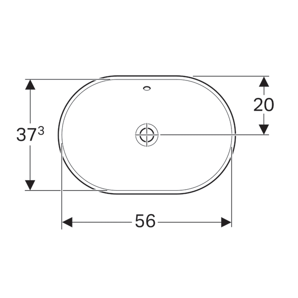 Умывальник Geberit VariForm 60x48x17,8см (500.729.01.2) - изображение 3