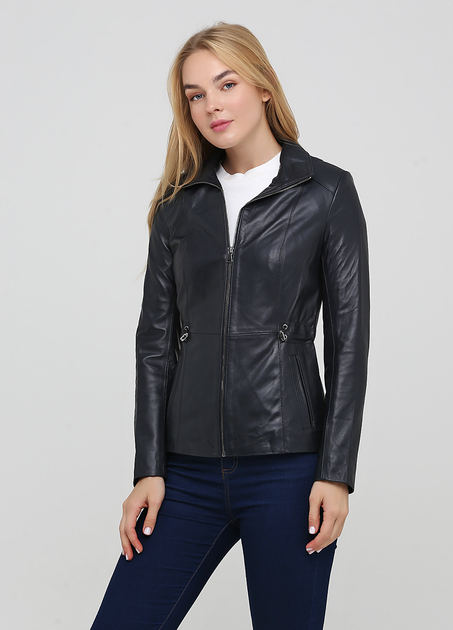 Кожаная демисезонная куртка Leather Factory 870325 XL Темно-синяя от ...