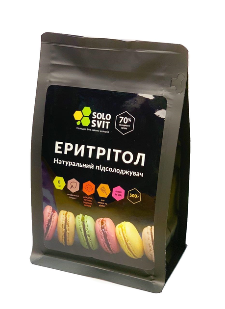 Заменитель сахара Solosvit Солосвіт Эритритол, 500 г(4820217710228) от ...