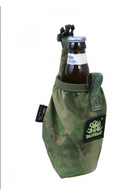 Складной подсумок для бутылки молле Pantac Traveller Foldable Bottle Pouch OT-C558, Cordura Олива (Olive) - изображение 2