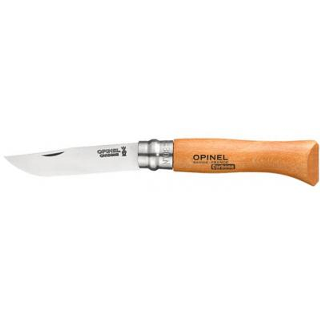 Ніж Opinel №8 Carbone VRN, без упаковки (113080) - зображення 1