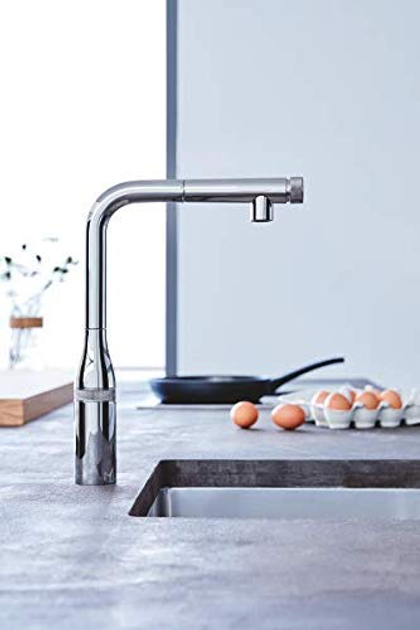 Смеситель-кран кухонный с выдвижным изливом GROHE Essence Smartcontrol 31615000 - изображение 5