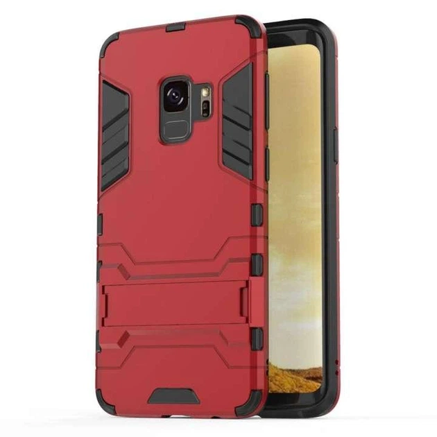 Чехол Iron для Samsung Galaxy S9 / G960 противоударный бампер Броня Red - Фото 5 Чехол Iron для Samsung Galaxy S9 / G960 противоударный бампер Броня Red - изображение 5