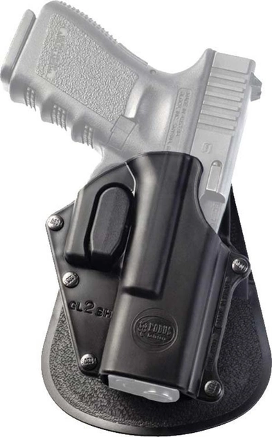 Кобура Fobus для Glock 17/19 з поясним фіксатором/кнопкою фіксації скоби спускового гачка. 23702314 - зображення 1