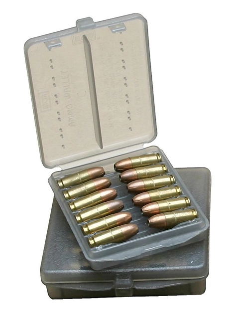 Коробка для патронів MTM кал. 45 ACP. Кількість - 18 шт. Колір - димчастий. 17730851 - зображення 1
