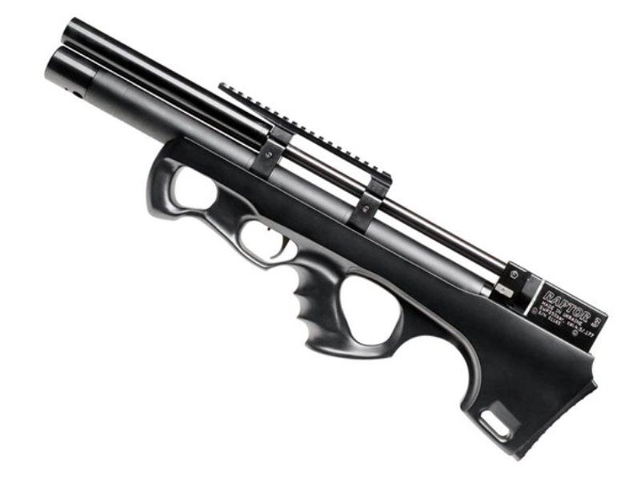 Гвинтівка пневматична РСР Raptor 3 Compact PCP кал. 4,5мм. Колір – чорний (чохол у комплекті). 39930010 - зображення 1