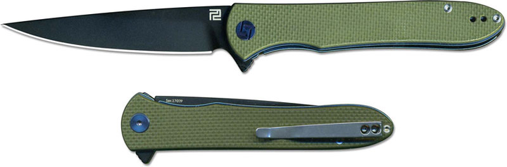Карманный нож Artisan Shark Black Blade, D2, G10 Flat (2798.02.13) - изображение 1