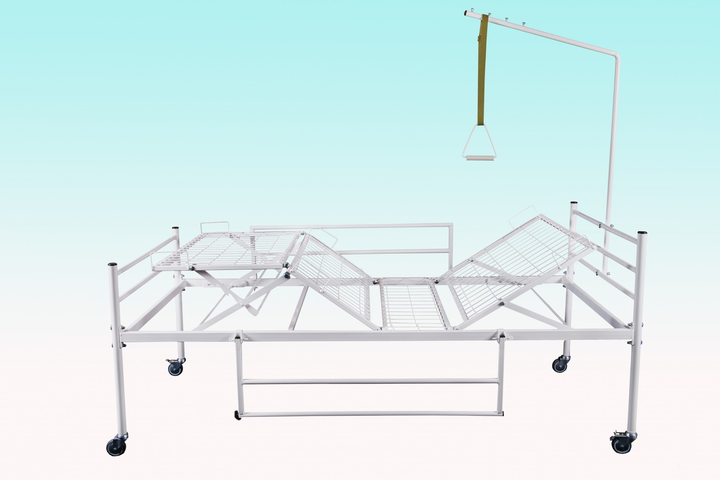 Ліжко функціональна чотирьохсекційна Profmetall на колесах в повній комплектації ширина 800 мм (АК8 015) - зображення 1