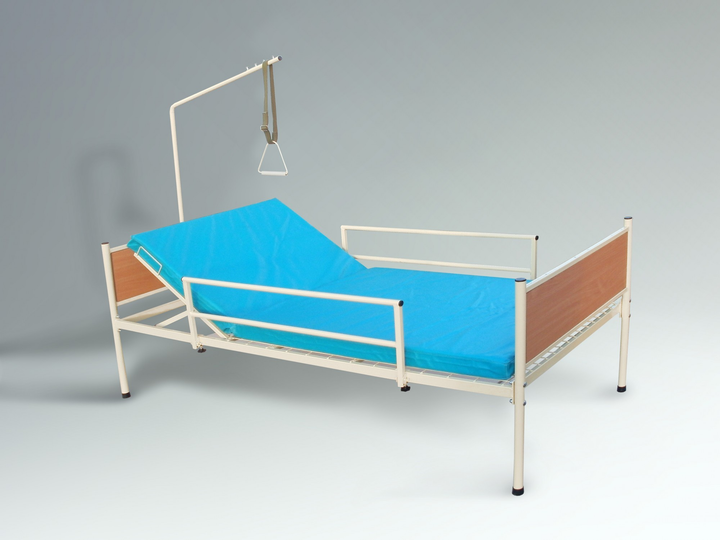 Ліжко функціональна двосекційна Profmetall з дерев'яною спинкою ширина 700 мм (АК7 007) - зображення 1