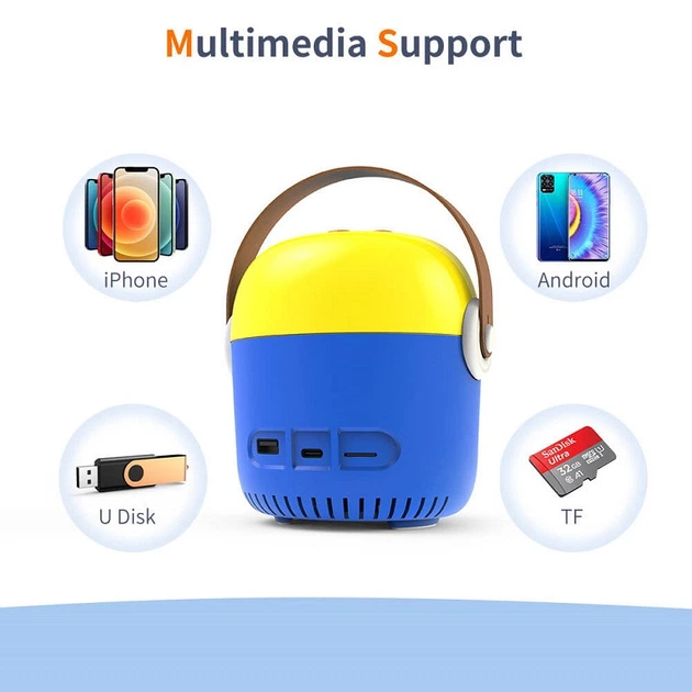 Портативний міні-проектор для дітей Minion Android IOS TF / USB - зображення 6