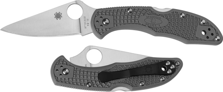 Кишеньковий ніж Spyderco Delica 4 сірий (C11FPGY) - зображення 1