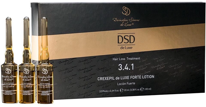 Лосьон DSD de Luxe 3.4.1 Crexepil Forte Lotion для снижения выпадения волос и стимуляции их роста 10 х 10 мл (8437011863072) 
