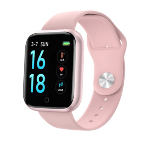 Смарт-годинник умний фітнес-браслет Smart Watch T80S (два ремешки) рожевий - зображення 2