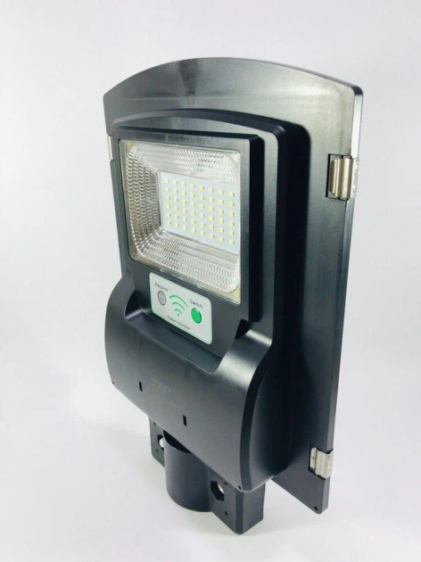 Вуличний ліхтар на стовп LED з датчиком руху і світла UKC solar street light 1VPP 5621 Black (DB0011) - зображення 5