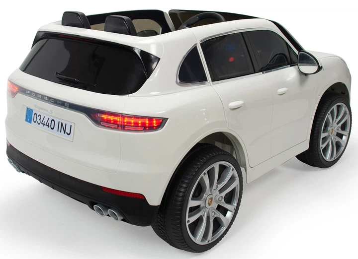 Samochód elektryczny dla dzieci Injusa Porsche Cayenne biały (8410964007199) - obraz 3