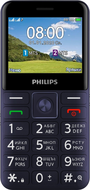 Мобильный телефон Philips E207 Xenium Blue – фото, отзывы ...