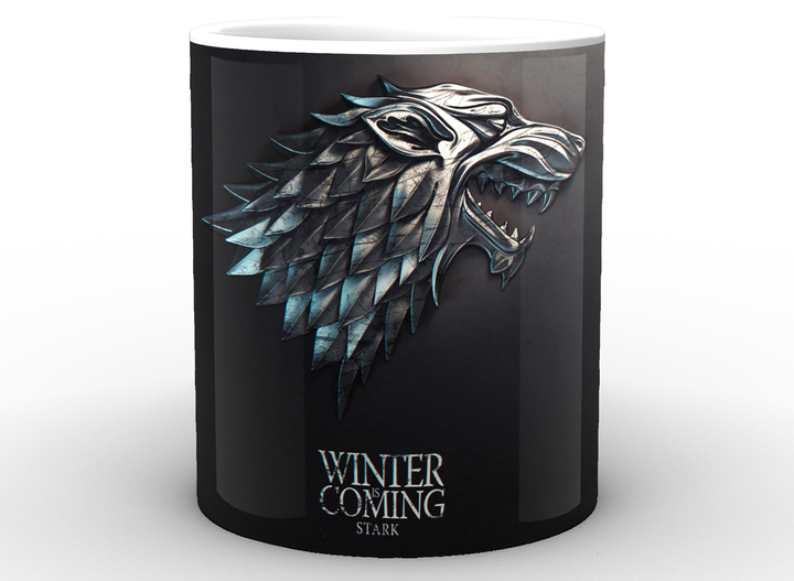 Кружка Game of Thrones Игра Престолов Старки керамика, белого цвета 330мл. - изображение 3