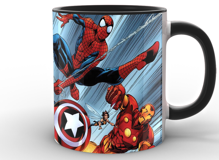 Чашка с принтом Человек-Паук Spider-Man comics SM.02.003 Кружка керамическая 0,33 - изображение 4