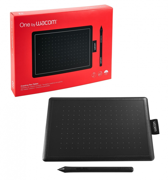 Графический планшет Wacom One by Small Black (CTL-472-N) – фото, отзывы ...
