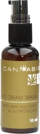 Крем-сыворотка Cannabis Face Cream Serum anti-age effect & UV protection с антивозрастным эффектом и защитой от ультрафиолета с экстрактом каннабиса 50 мл (4820218000441) 