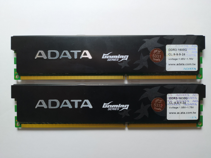 Комплект оперативной памяти Adata Gaming Series DDR3 8Gb (2x4Gb