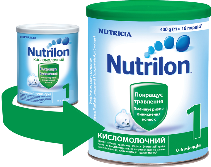 Молочная смесь Nutrilon Кисломолочный 1 400 г (5900852073274) - изображение 1