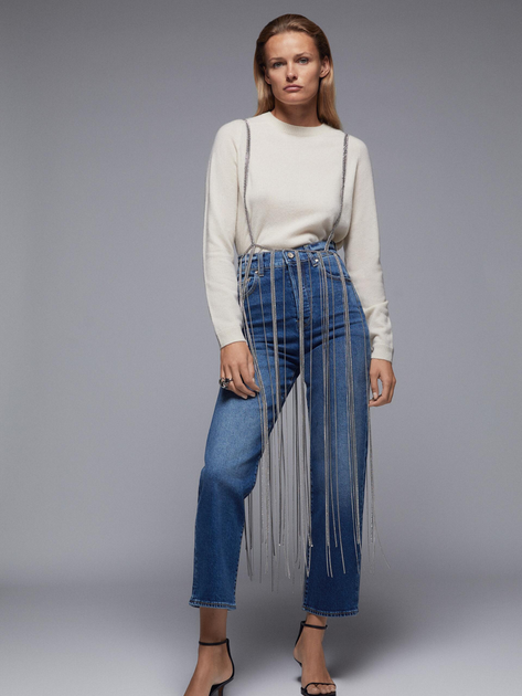 Джинсы Zara 7223/221/427 42 Синие (07223221427422