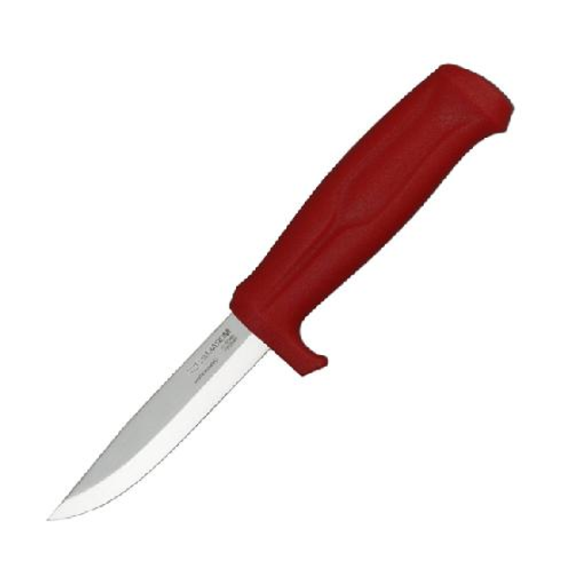 Ніж Morakniv Craftline Q 511 вуглецева сталь пластикова рукоять червоного кольору - зображення 1