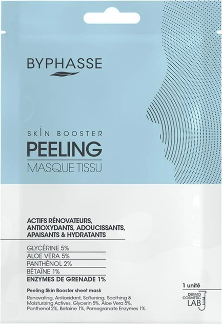 Тканевая маска-пилинг Byphasse Skin Booster Sheet Mask Peeling 18 мл 