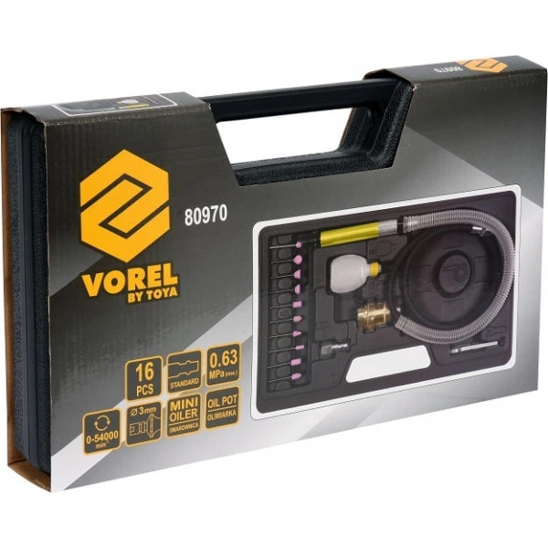Шлифмашина пневматическая VOREL мини, V-80970 - изображение 2