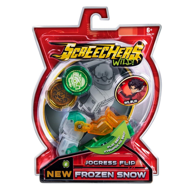 Машинка трансформер Screechers Wild Frozen Snow L1 Дикий скричер Фрозен ...