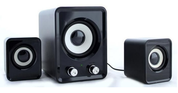 Колонки Aurora с сабвуфером для компьютера Good Sound 2.1 FT-202 Черные - изображение 2