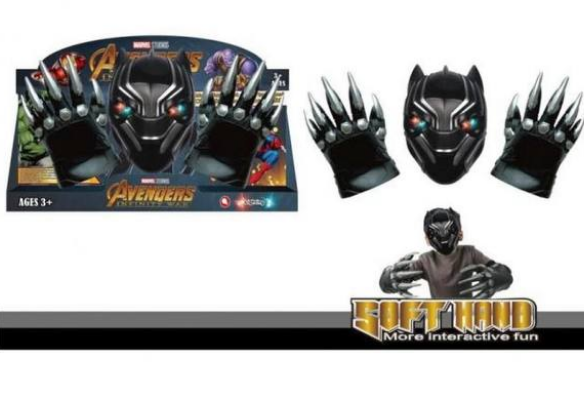 Игровой набор Черная Пантера (маска и перчатки) ABC Marvel - Фото 1 Игровой набор Черная Пантера (маска и перчатки) ABC Marvel - изображение 1