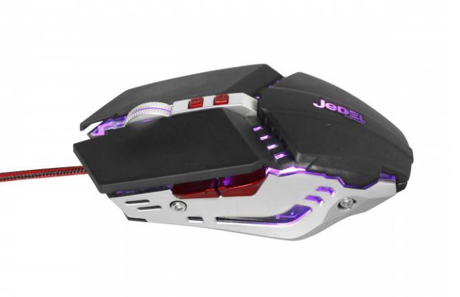 Игровая проводная мышь с подсветкой Jedel GM660 Черная - изображение 2