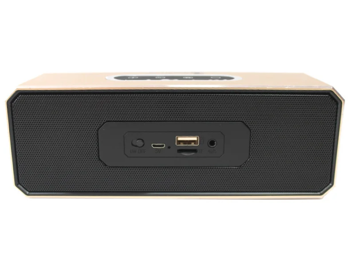 Колонка портативная беспроводная NewRixing NR-3011 Золотая Aurora - изображение 2
