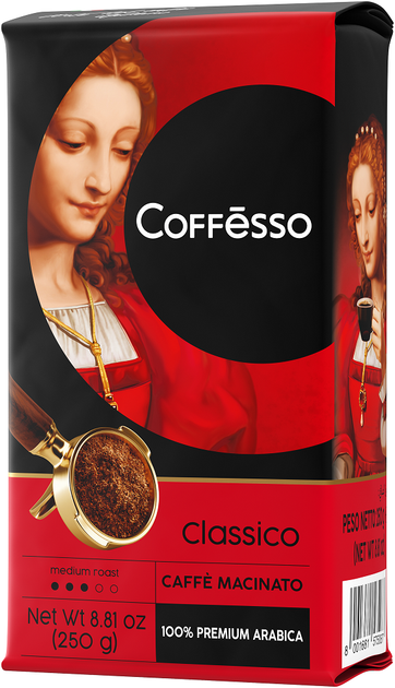 Купить Кофе молотый Coffesso Classico 250 г (8001681575087) – ROZETKA ...