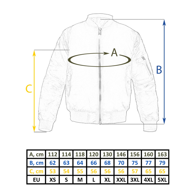 Куртка Бомбер летная US BASIC MA1® FLIGHT JACKET Оливковая M от продавца:  Grntour – в интернет-магазине ROZETKA