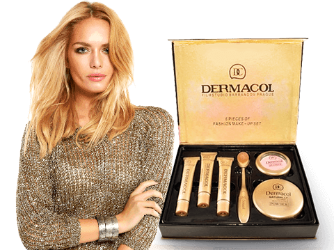 Набір Dermacol 6 в 1 Make-up set тональний крем, пудра, рум'яна - зображення 8