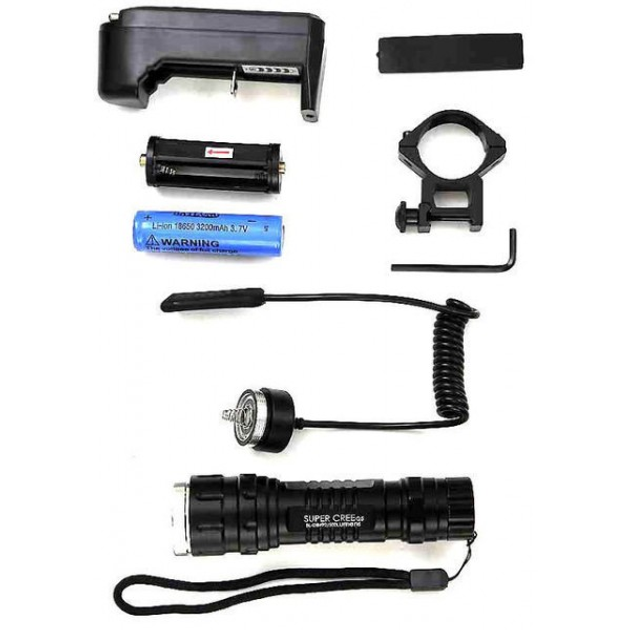 Ліхтар акумуляторний ліхтарик Bailong BL-Q8492 мисливський підствольний (zhaop0116) - зображення 2