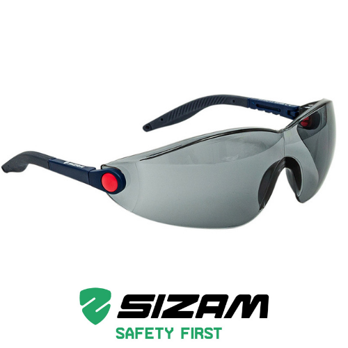 Очки защитные открытого типа с регулировкой длинны и углом оправы 2742 Sizam I-Max черные 35048 - изображение 1