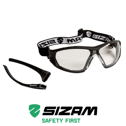 Окуляри захисні відкритого типу зі змінною оправою 2850 Sizam Sport Vision прозорі 35058 - зображення 1