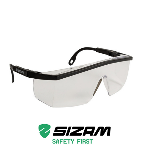 Очки защитные открытого типа с регулировкой длины и угла оправы 2710 Sizam Alfa Spec прозрачные 35038 - изображение 1
