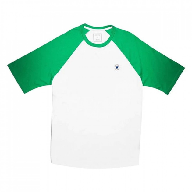 Converse Sleeve Raglan White Green M 46 10098917