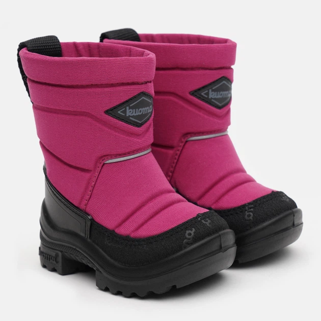 Дитячі зимові чоботи-дутики для дівчинки Kuoma Putkivarsi wool 1303-48 23 14.9 см Малинові (6410901410237) - зображення 2
