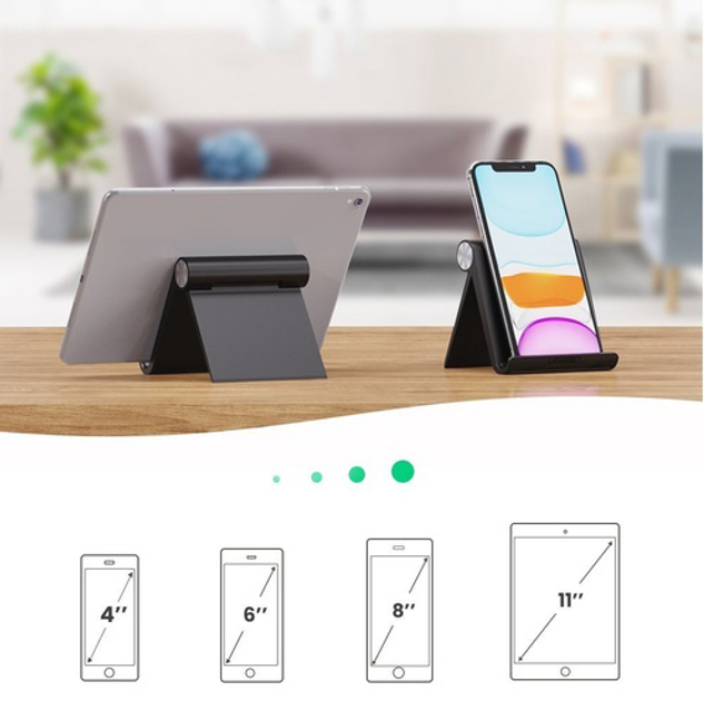 Тримач для телефону/планшета Ugreen LP115 Multi-Angle Adjustable Stand for iPad Black (UGR-50748) - зображення 2