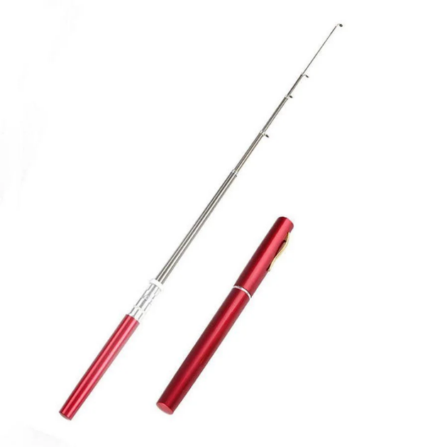 Универсальная карманная cкладная мини удочка в виде ручки Fishing Rod In Pen Case Classic MAX Красный (1-00833) - Фото 3 Универсальная карманная cкладная мини удочка в виде ручки Fishing Rod In Pen Case Classic MAX Красный (1-00833) - изображение 3