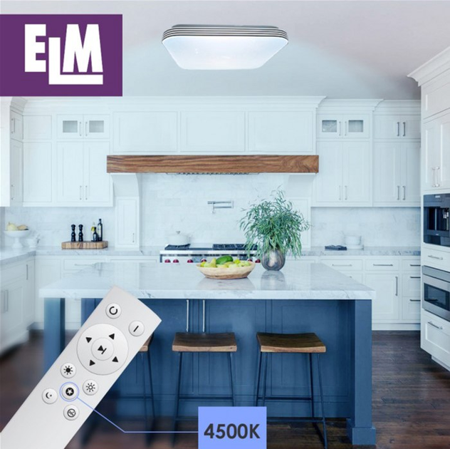 Світильник стельовий з пультом керування ПК ELM MARIO 36W 2280lm 3000K-6500K (26-0107) - зображення 5