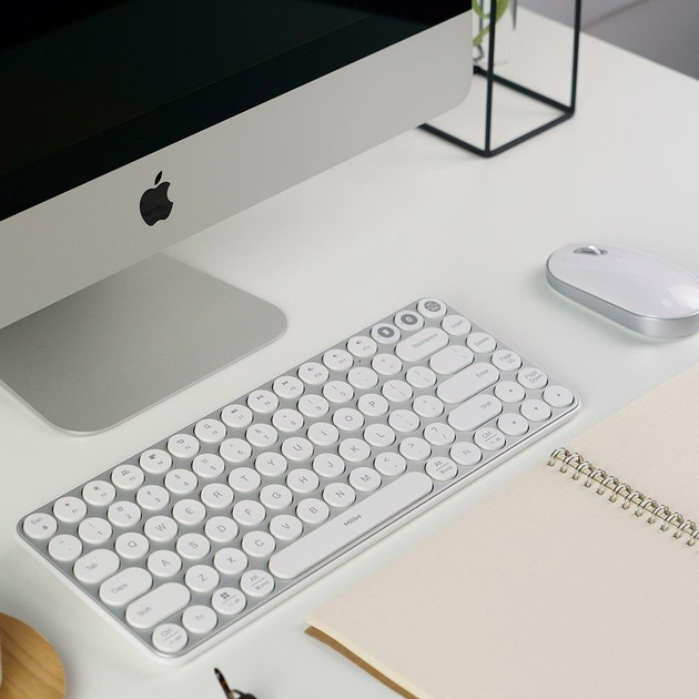 Клавіатура бездротова Xiaomi MiiiW AIR85 Bluetooth/Wireless White (MWXKT01 White) - зображення 3